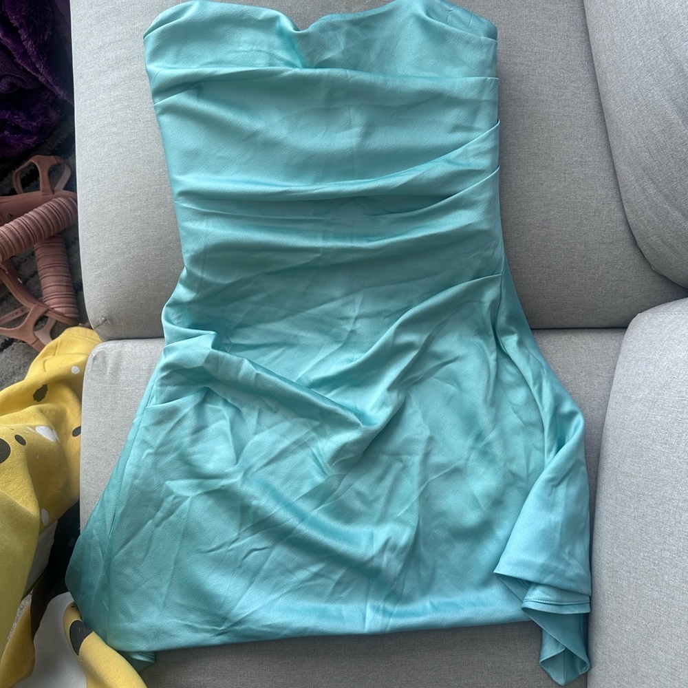 House of CB Jasmine Draped Strapless Corset Dress - Color Jade
